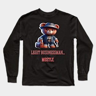 Teddy bear Business man Long Sleeve T-Shirt